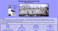Desktop Screenshot of montgomeryhistoricalsociety.org